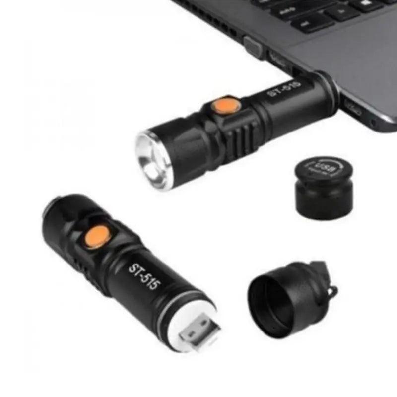 Lanterna Profissional Led USB Recarregável - F7X Shop