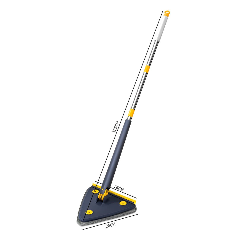 Esfregão Triangular Mop De Limpeza Ajustável Giratório 360°