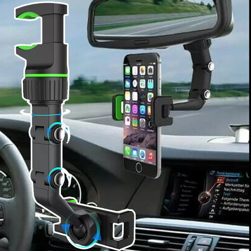 Suporte Universal para Celular no Retrovisor do Veículo Rotação 360°