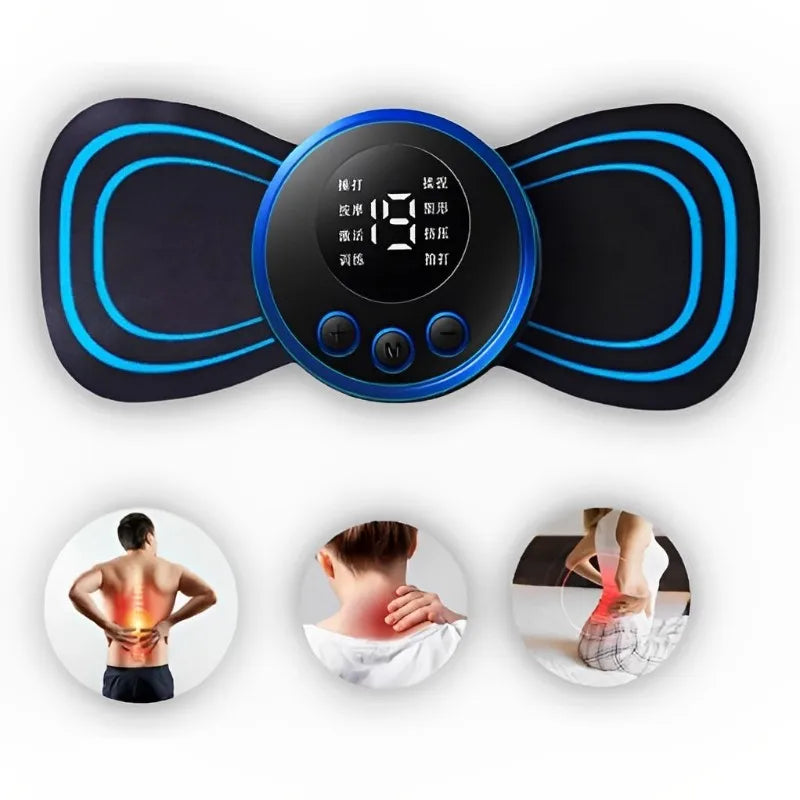 Mini Massageador EMS Estimulador Elétrico De Pescoço Portátil - F7X Shop