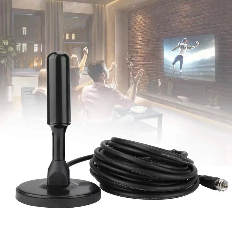 Antena Digital Para Televisão Com Cabo De 5 Metros e Base Magnética - F7X Shop