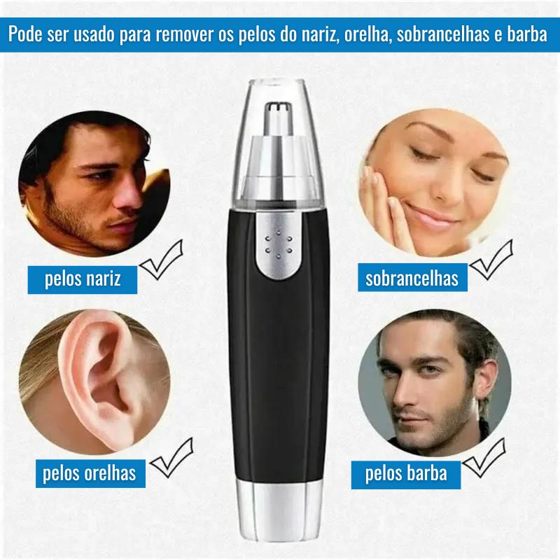 Aparador de Pelos Facial Elétrico Portátil - F7X Shop