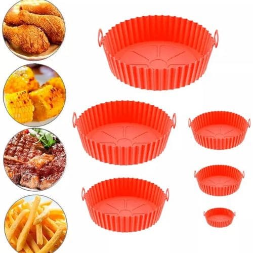 Kit de 6 Capas Protetoras de Silicone para AirFryer Mais Praticidade e Durabilidade na Cozinha!