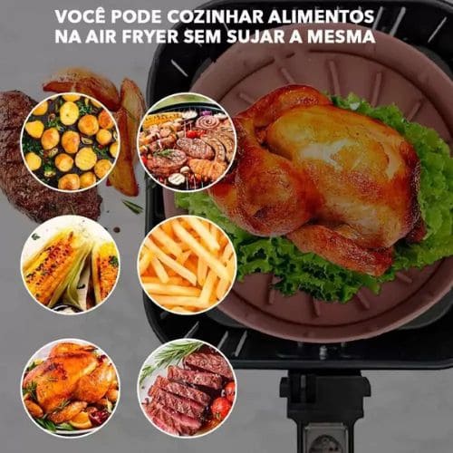 Kit de 6 Capas Protetoras de Silicone para AirFryer Mais Praticidade e Durabilidade na Cozinha!