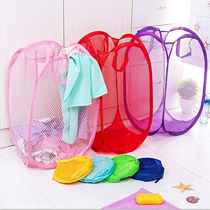 Cesta Dobrável Multiuso Compacta: Organizador Prático para Roupas e Brinquedos