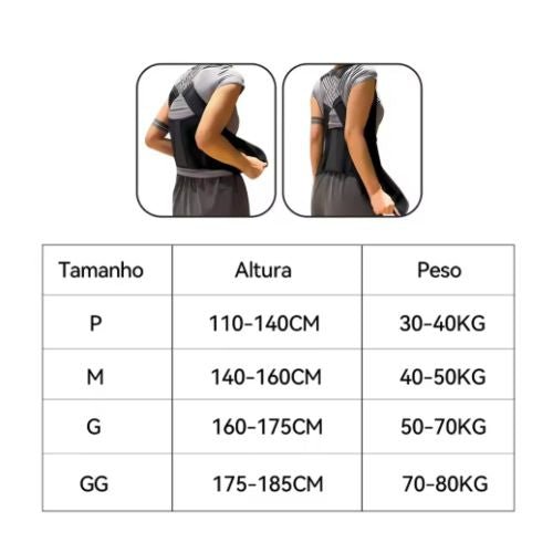 Colete Corretor de Postura: Melhore Sua Postura de Maneira Confortável e Eficaz - F7X Shop