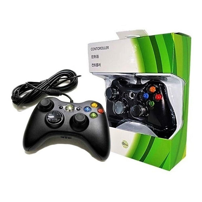 Controle Com Fio Compatível Para Xbox 360 e PC 2 em 1 - F7X Shop