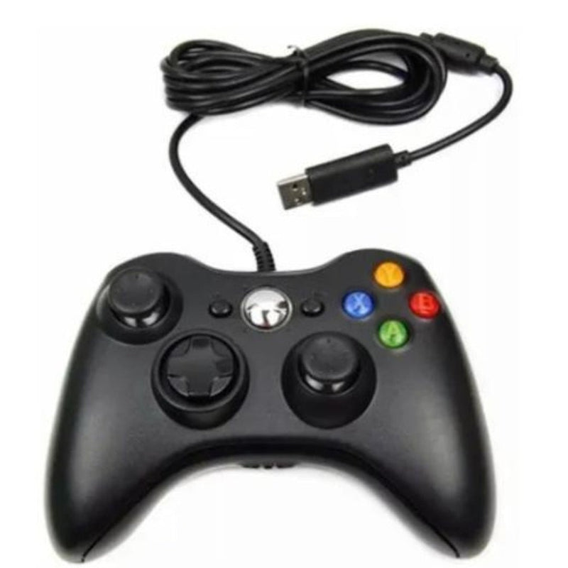 Controle Com Fio Compatível Para Xbox 360 e PC 2 em 1 - F7X Shop