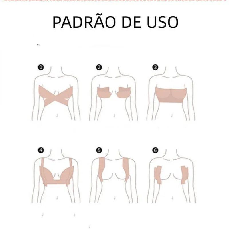 Sutiã Adesivo Fita Boob Up Invisível Fit 3D a Prova d'Agua Resistente - F7X Shop