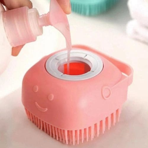 Sabonete de Borracha de Silicone para Banho com Dispenser Shampoo