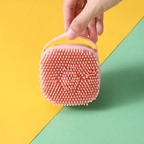 Sabonete de Borracha de Silicone para Banho com Dispenser Shampoo