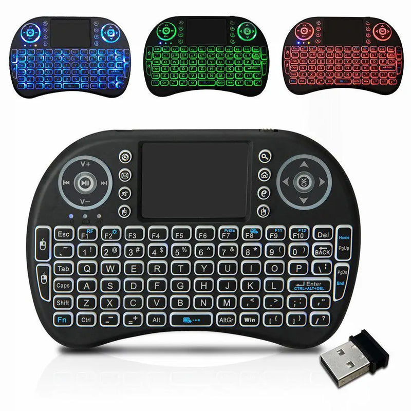 Mini Teclado USB com Touchpad para TV - F7X Shop