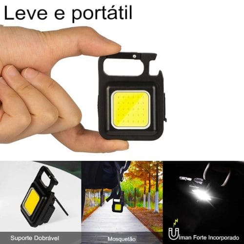 Mini Lanterna Led Multifuncional Chaveiro Pingente Luz