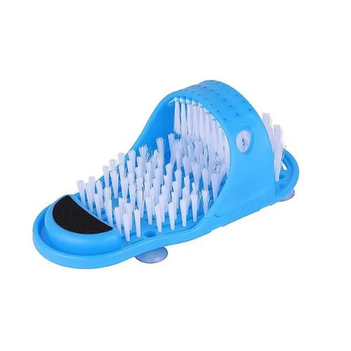 Chinelo Azul com Escova Limpa Pés: Adeus Frieiras e Micoses