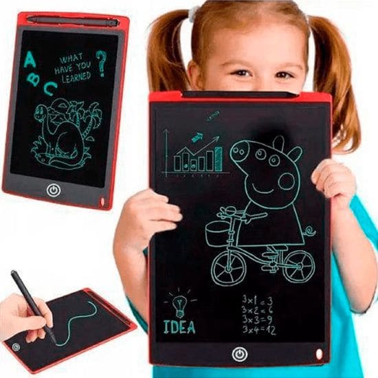 Tablet Infantil Lousa Mágica Tela LCD 8.5" para Escrever Desenhar Pintar