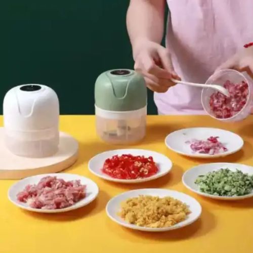 Mini Processador Elétrico Moedor de Alimentos Portátil