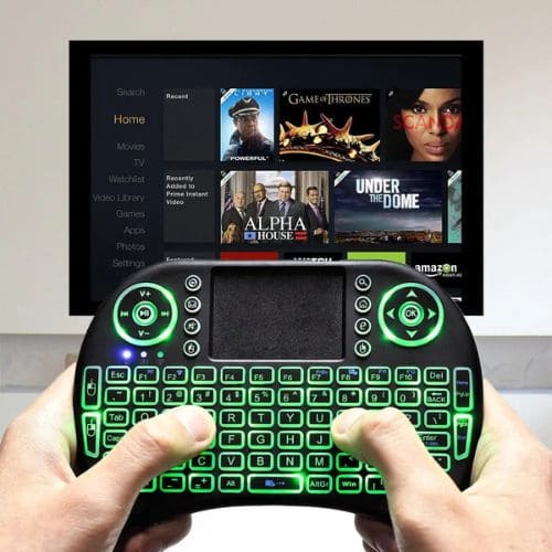 Mini Teclado USB Wireless com Touchpad para TV