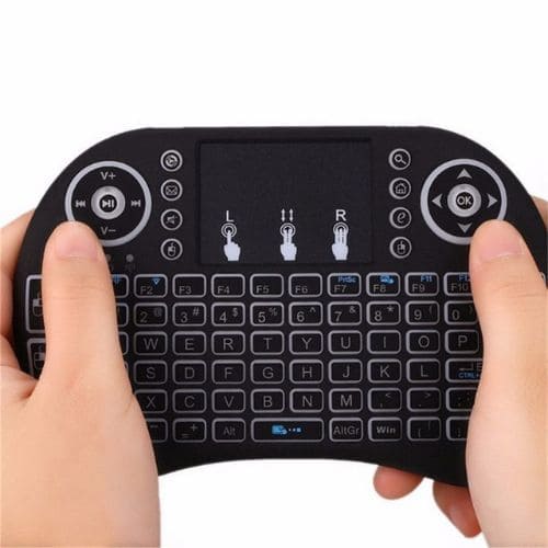 Mini Teclado USB Wireless com Touchpad para TV