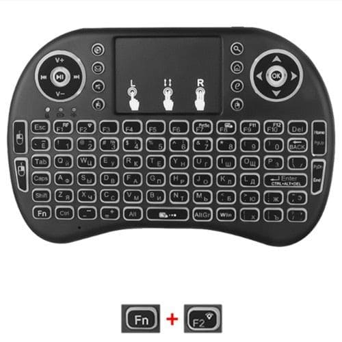 Mini Teclado USB Wireless com Touchpad para TV