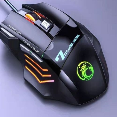 Mouse Gamer Para Jogo Computador 3200dpi com LED Laser X7 USB Botões Profissional