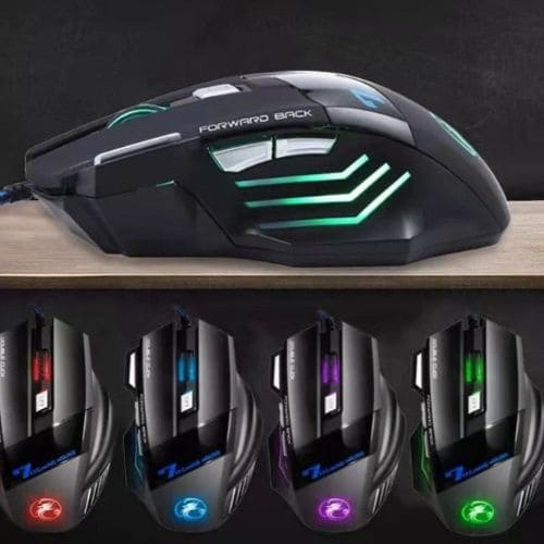 Mouse Gamer Para Jogo Computador 3200dpi com LED Laser X7 USB Botões Profissional