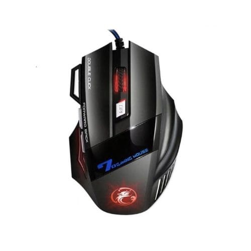 Mouse Gamer Para Jogo Computador 3200dpi com LED Laser X7 USB Botões Profissional