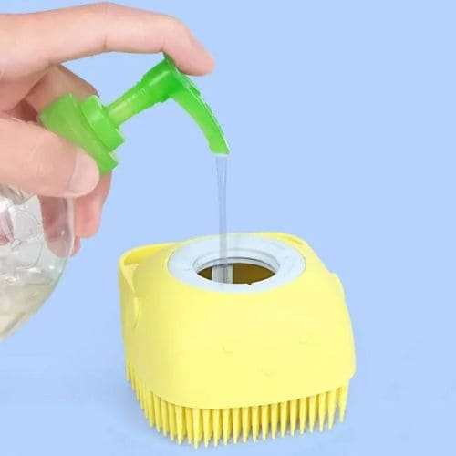 Sabonete de Borracha de Silicone para Banho com Dispenser Shampoo