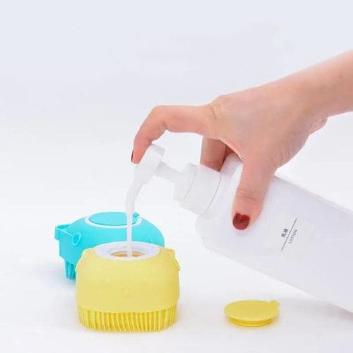 Sabonete de Borracha de Silicone para Banho com Dispenser Shampoo