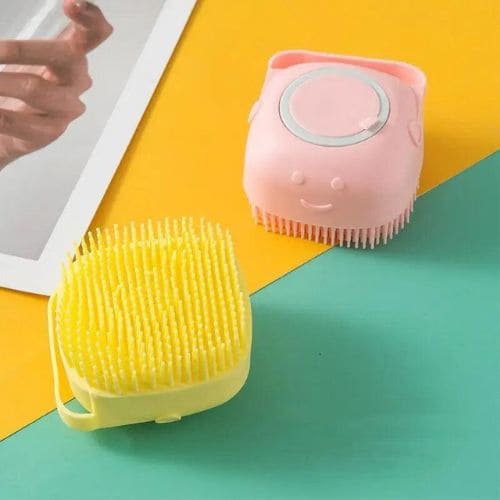 Sabonete de Borracha de Silicone para Banho com Dispenser Shampoo