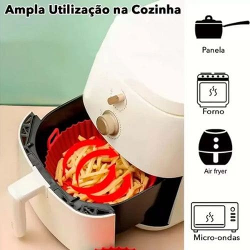 Kit de 6 Capas Protetoras de Silicone para AirFryer Mais Praticidade e Durabilidade na Cozinha!