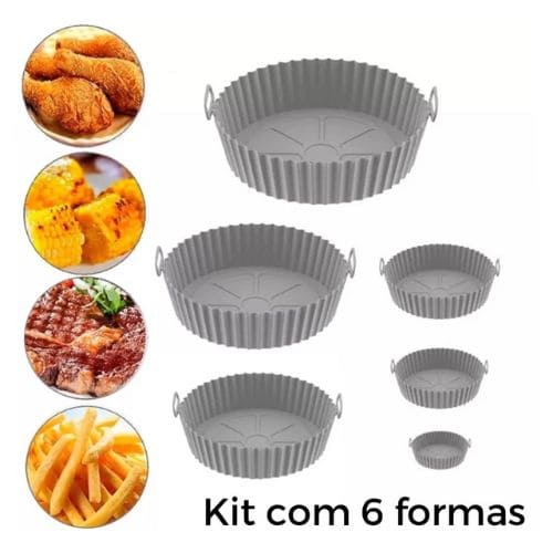 Kit de 6 Capas Protetoras de Silicone para AirFryer Mais Praticidade e Durabilidade na Cozinha!