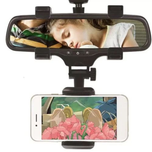 Suporte Celular Veicular Automotivo Encaixe no Retrovisor Carro Caminhão GPS 360°