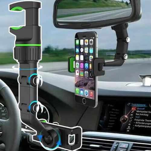 Suporte Universal para Celular no Retrovisor do Veículo Rotação 360°