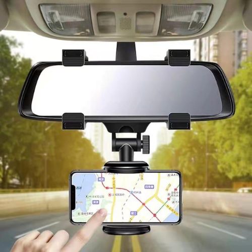 Suporte Celular Veicular Automotivo Encaixe no Retrovisor Carro Caminhão GPS 360°