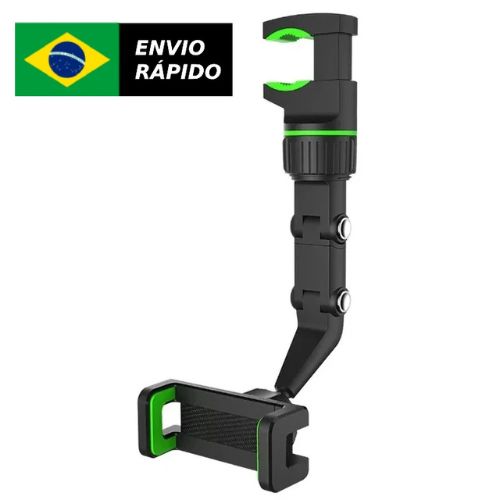 Suporte Universal para Celular no Retrovisor do Veículo Rotação 360°