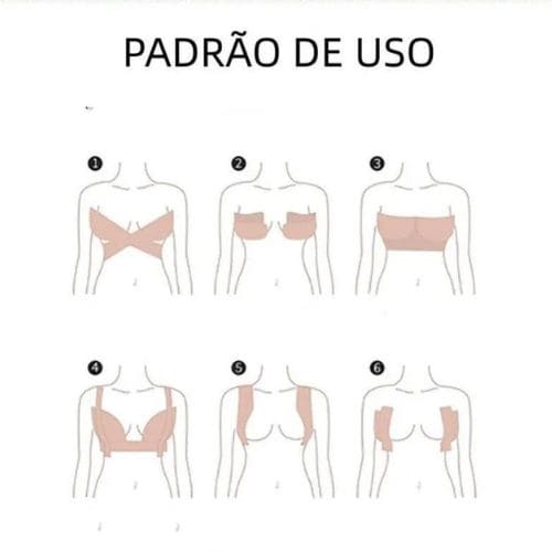 Sutiã Adesivo Fita Boob Up Invisível Fit 3D a Prova d'Agua Resistente