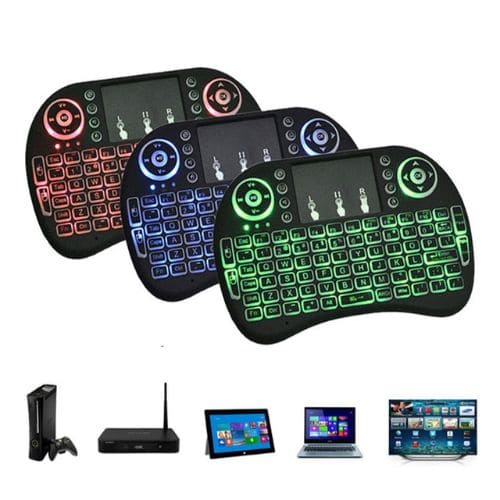 Mini Teclado USB Wireless com Touchpad para TV