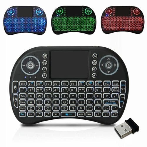 Mini Teclado USB Wireless com Touchpad para TV