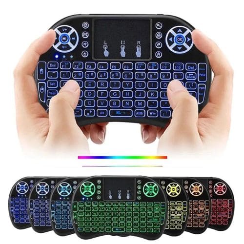 Mini Teclado USB Wireless com Touchpad para TV