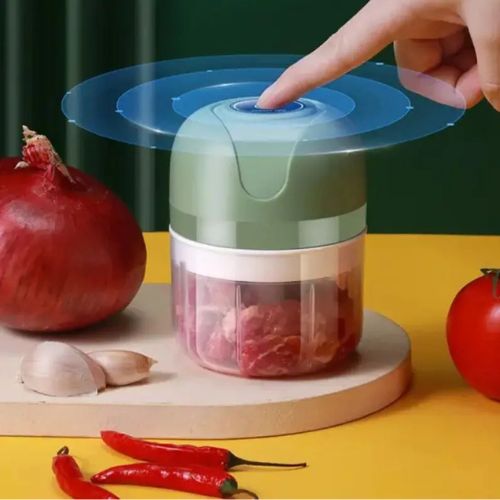 Mini Processador Elétrico Moedor de Alimentos Portátil