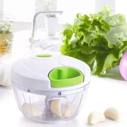 Mini Processador de Alimentos Manual 400ml Facilidade na Cozinha