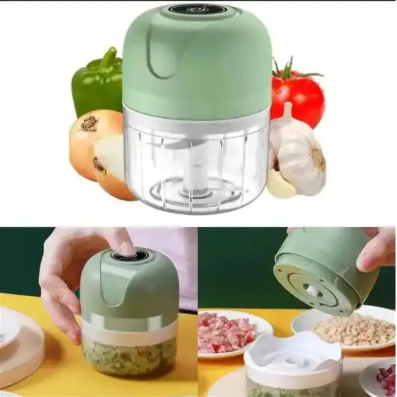 Mini Processador Elétrico Moedor de Alimentos Portátil - F7X Shop