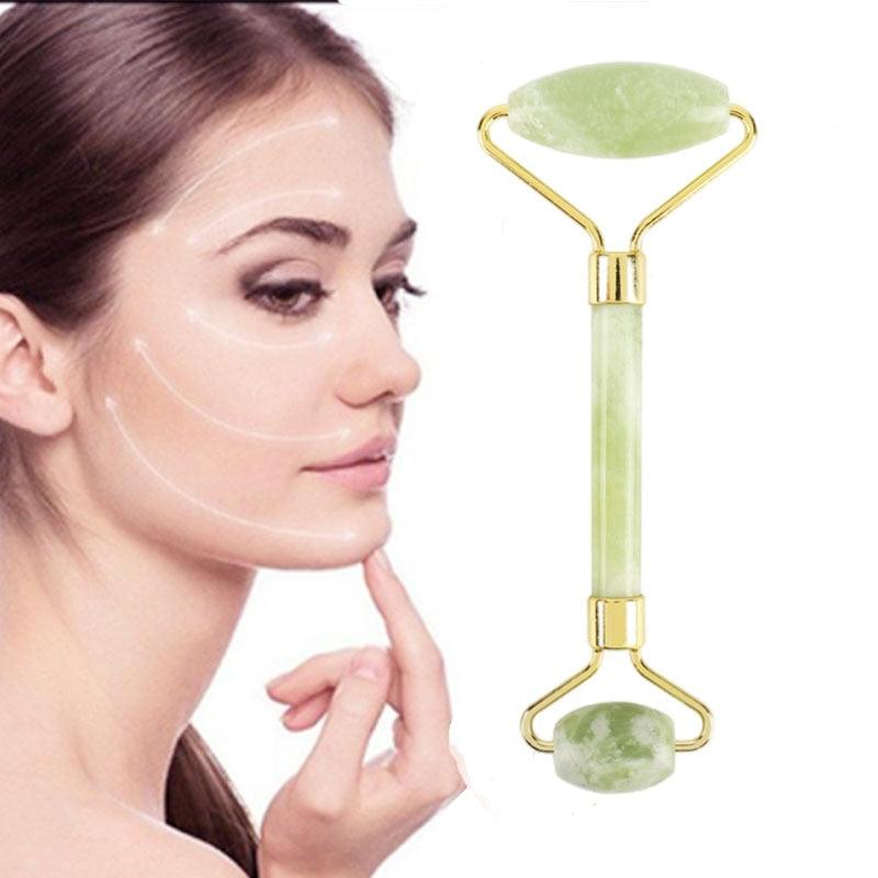 Massageador Facial Anti Rugas Rolinho Pedra de Jade - F7X Shop