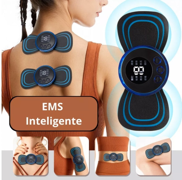 Mini Massageador EMS Estimulador Elétrico De Pescoço Portátil - F7X Shop